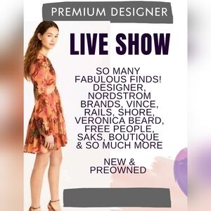 *LIVE SHOW * LIKE TO BE NOTIFIED Designer Brands - LOW Starts